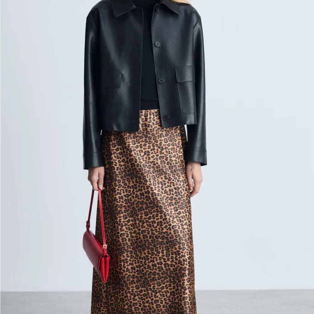 NWT Mango Leopard Print Maxi Skirt SZ: XS - Picture 2 of 4